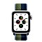 Apple Watch SE (GPS + Cellular) 40mm silber mit Sport Loop abyssblau/moosgrün Vorschaubild