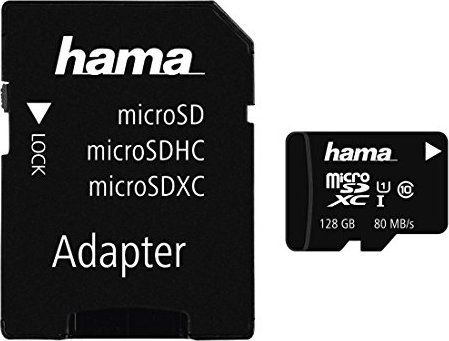 Hama R80 microSDXC 128GB Kit, UHS-I U1, Class 10