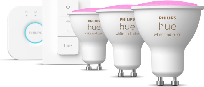 Philips Hue White and Color Ambiance 350 GU10 5W Starter-Kit