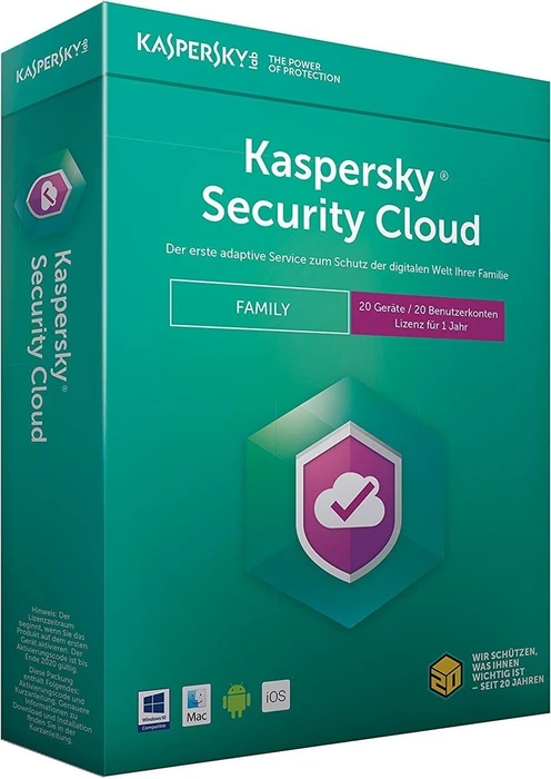 Kaspersky Lab Security Cloud Family 2018, 20 User, 1 Jahr, PKC ab € 249