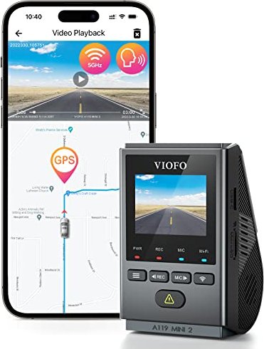 VIOFO A119 Mini 2 Sprachsteuerung 2k 60FPS 5GHz Wifi Dashkamera