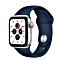 Apple Watch SE (GPS + Cellular) 40mm silber mit Sportarmband abyssblau (MKQV3FD)