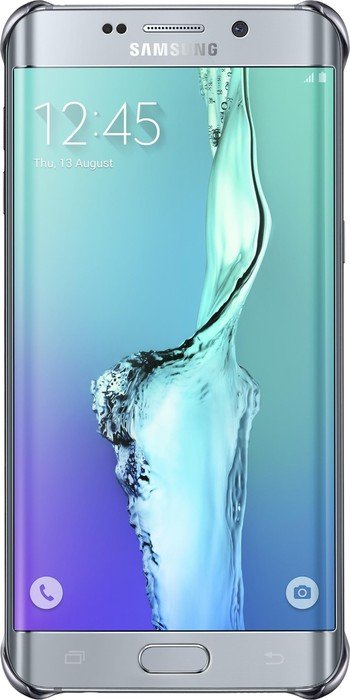 Samsung Clear Cover für Galaxy S6 Edge+ silber