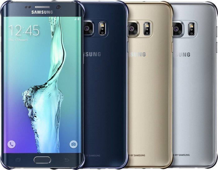 Samsung Clear Cover für Galaxy S6 Edge+ silber