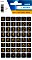 Herma etykiety cyfry 0-9, 13x13mm, złoty/czarny, 2 arkuszy (4131)