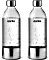 Aarke Carbonator III PET Sodaflasche 800ml steel, 2er-Pack (A1201)