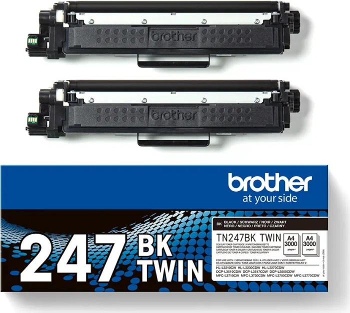 Brother Toner TN-247BKTWIN schwarz, 2er-Pack