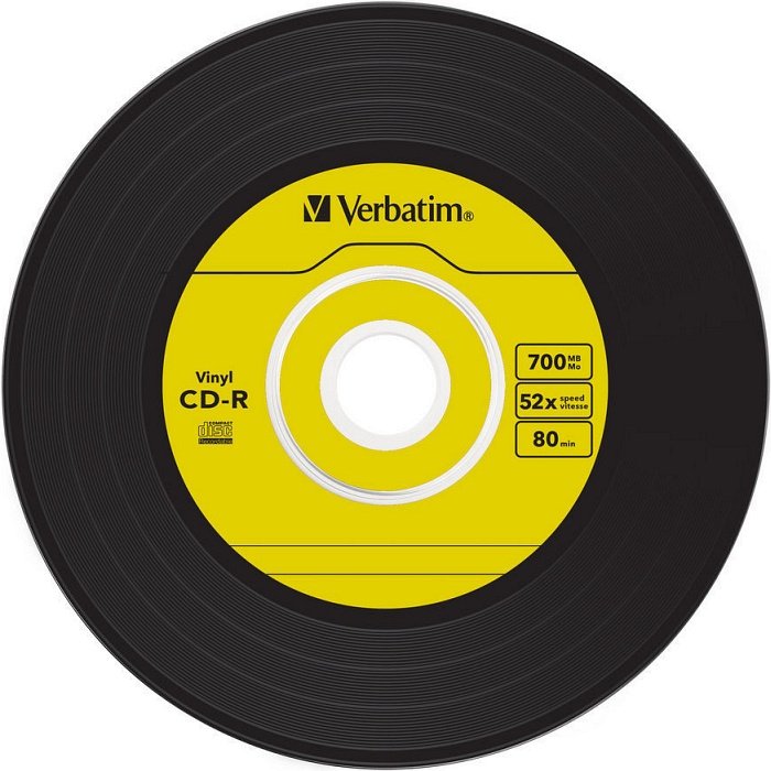 Verbatim Azo Data Vinyl-Design CD-R 80min/700MB 52x, 10er Slimcase
