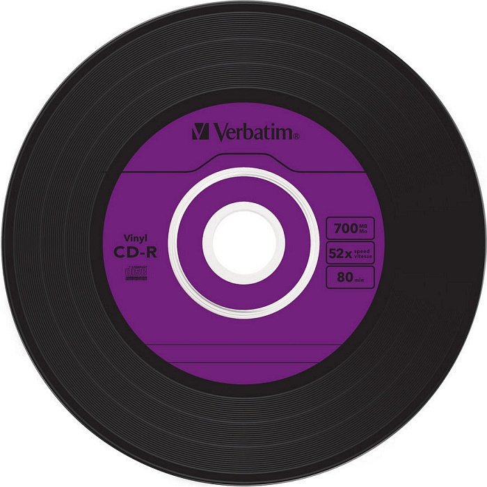 Verbatim Azo Data Vinyl-Design CD-R 80min/700MB 52x, 10er Slimcase