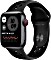 Apple Watch Nike SE (GPS + Cellular) 40mm space grau mit Sportarmband anthrazit/schwarz (MG013FD)