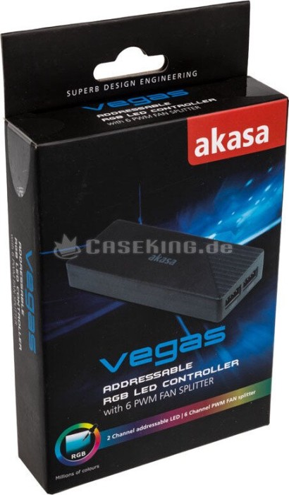 Akasa Vegas RGB LED controller, light- and control (AK-MX246) | Price Comparison UK