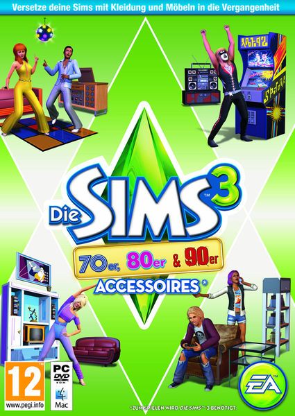 Die Sims 3 - 70s, 80s & 90s Accessoires (Download) (Add-on) (MAC)