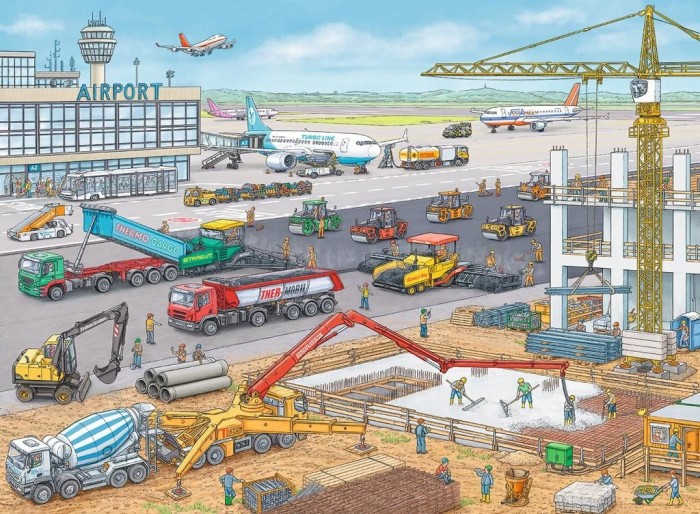 Ravensburger Puzzle Baustelle am Flughafen