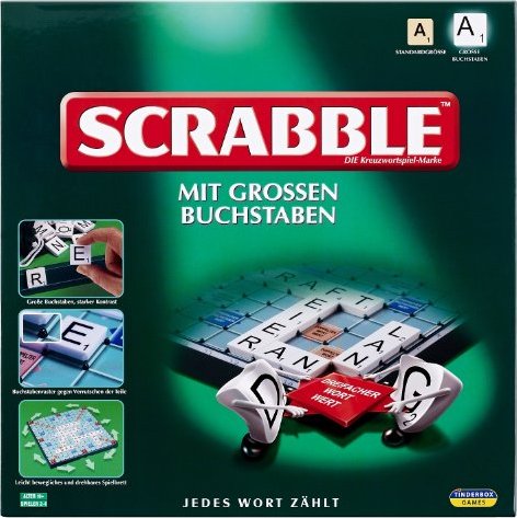 Scrabble mit Großbuchstaben