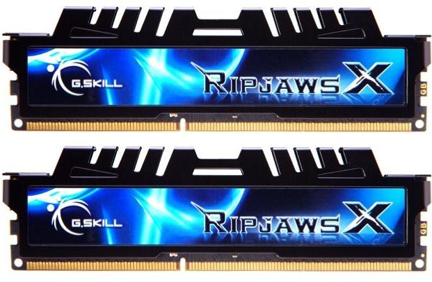 G.Skill RipJawsX czarny DIMM Kit 4GB, DDR3-1333, CL7-7-7-21