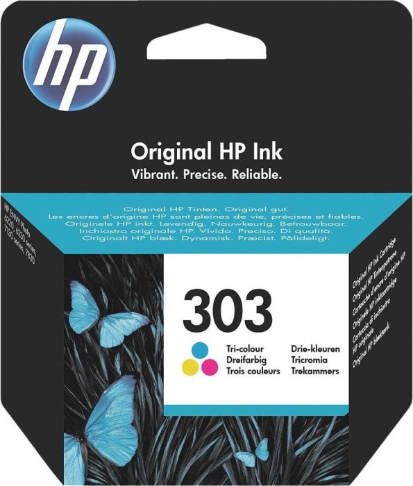 HP 303 – 4 ml – farbstoffbasiert dreifarbig – Original – Tintenpatrone – für Envy Photo 62XX, Photo 71XX, Photo 78XX