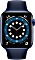 Apple Watch Series 6 (GPS + Cellular) 44mm Aluminium blau mit Sportarmband dunkelmarine Vorschaubild