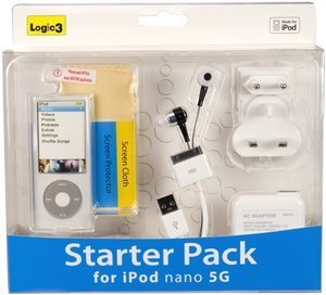Logic3 starter Pack dla iPoda Nano 5G silikonowy futerał ochronny