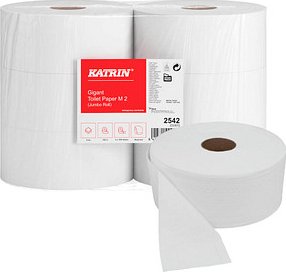 Katrin Gigant 2 warstwy papier toaletowy M2 biały, 6 rolki