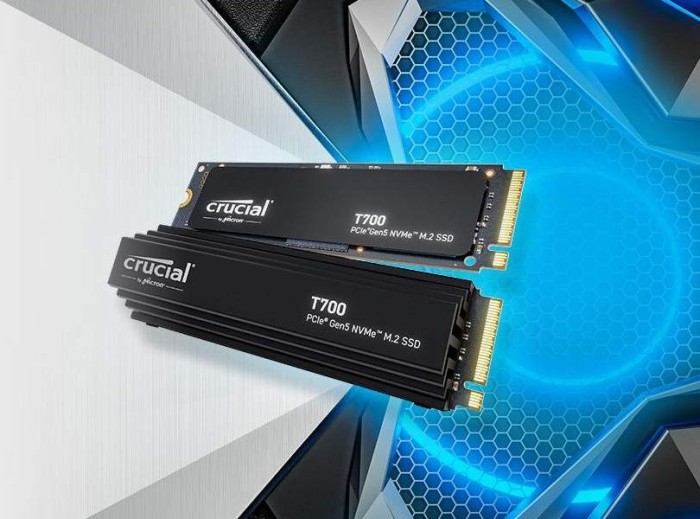 Crucial T700 SSD 1TB, M.2 2280 / M-Key / PCIe 5.0 x4