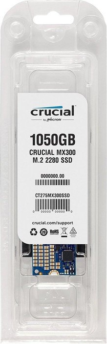 Crucial MX300 1TB, M.2 2280/B-M-Key/SATA 6Gb/s