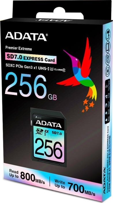 ADATA Premier Extreme R800/W700 SDXC 256GB, SD Express EX I