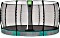 Exit Toys Allure Classic trampolina naziemna z siatk&#261; bezpiecze&#324;stwa zielony 427cm (09.65.14.20)