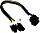 Akasa 4/8-Pin ATX12V kabel przedłużający, 300mm, sleeved czarny/żółty (AK-CB8-8EXT)