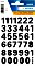 Herma etykiety cyfry 0-9, 8x15mm, odporny na pogodę, czarny/biały, 1 arkuszy (4164)