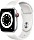 Apple Watch Series 6 (GPS + Cellular) 40mm Aluminium silber mit Sportarmband weiß (M06M3FD)
