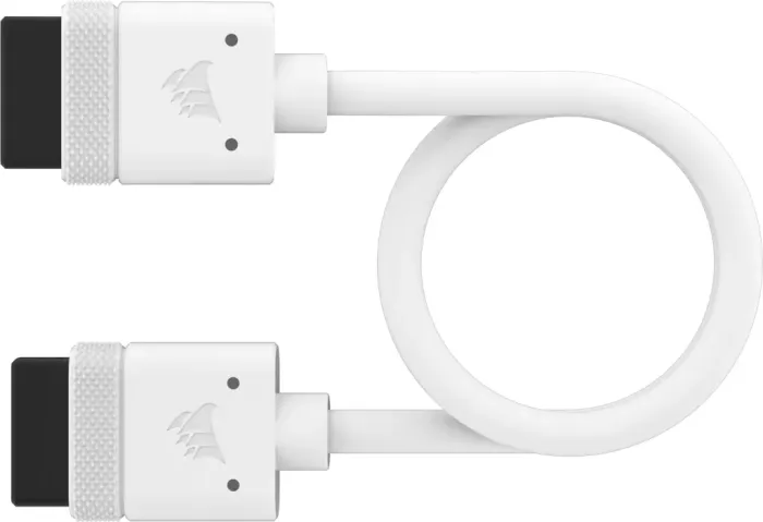 Corsair iCUE LINK przewód, prosty, 200mm, biały, sztuk 2