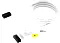 Corsair iCUE LINK Kabel, 90° gewinkelt, 600mm, weiß (CL-9011130-WW)