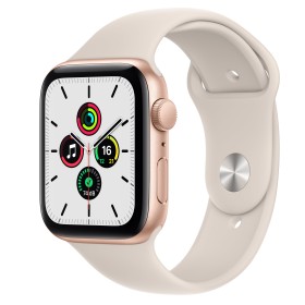 Apple Watch SE (GPS) 44mm gold mit Sportarmband Polarstern