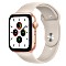 Apple Watch SE (GPS) 44mm gold mit Sportarmband Polarstern (MKQ53FD)