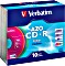 Verbatim Azo Colour CD-R 80min/700MB, 10er Pack (43308)
