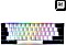 Sharkoon Skiller SGK50 S4 White, 60% Layout, LEDs RGB, Kailh KT BLUE, hot-swap, USB, DE (4044951033805)