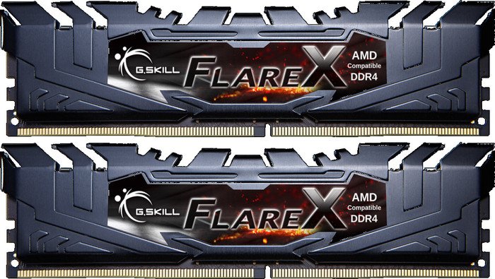 G.Skill Flare X schwarz DIMM Kit 32GB, DDR4-3200, CL16-18-18-38 (F4-3200C16D-32GFX)