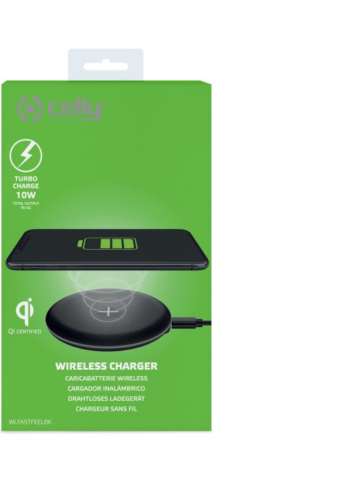 Celly Wireless Fast Charger Feeling schwarz