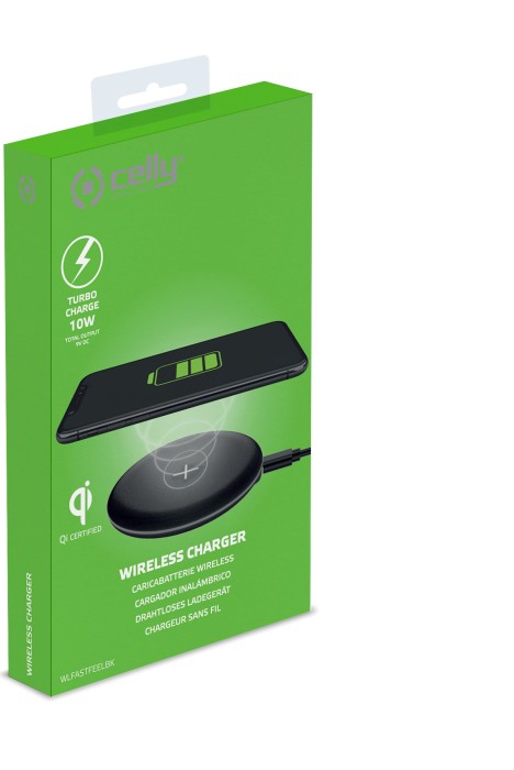 Celly Wireless Fast Charger Feeling schwarz