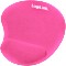 LogiLink Mauspad mit Silikon Gel Handauflage, pink (ID0027P)