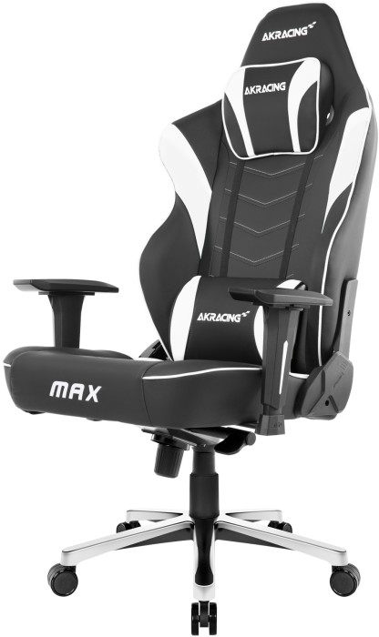 AKRacing Master Max fotel gamingowy, czarny/biały