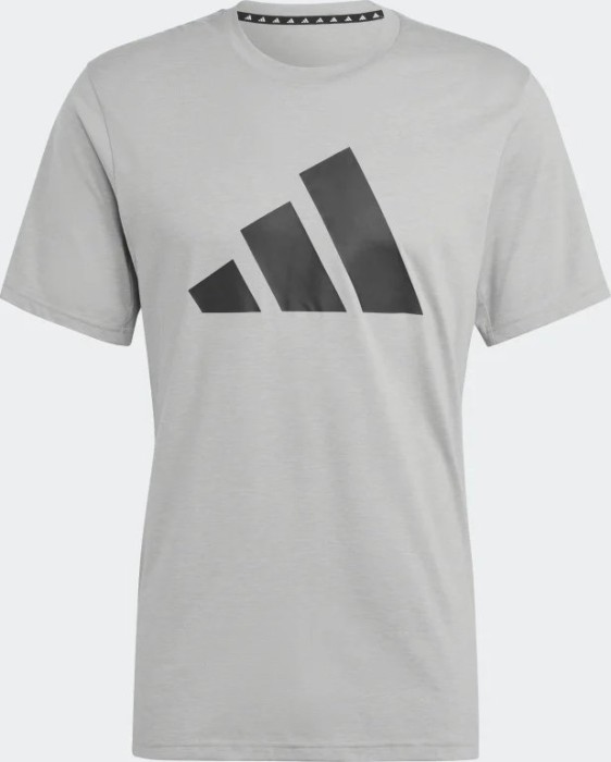 adidas Train Essentials Feelready Logo Shirt kurzarm medium grey heather/black (Herren)