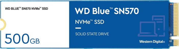 Western Digital WD Blue SN570 NVMe SSD 500GB, M.2 (WDS500G3B0C)
