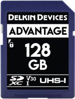 Delkin Advantage 633X R90/W90 SDXC 128GB, UHS-I U3, Class 10