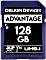Delkin Advantage 633X R90/W90 SDXC 128GB, UHS-I U3, Class 10 (DDSDW633128G)