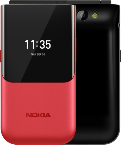 Nokia 2720 Flip Dual-SIM rot