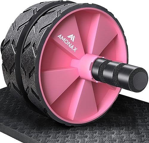 Amonax Od Wheel hulajnoga urządzenie do ćwiczeń mięśni brzucha różowy