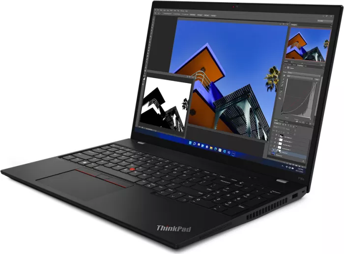 Lenovo ThinkPad P16s G1 (AMD), schwarz, Ryzen 5 PRO 6650U, 16GB RAM, 512GB SSD, PL