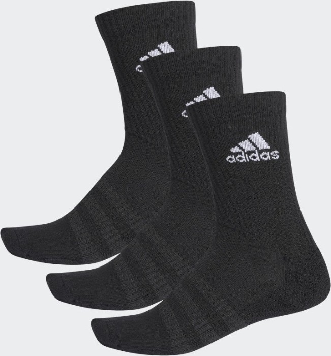 adidas Cushion Crew Socken schwarz/weiß, 3 Paar