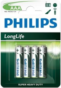 Philips LongLife Micro AAA, sztuk 4